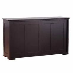 Tangkula Wood Buffet Cupboard Kitchen Storage Cabinet Sideboard W/ Sliding Door -Beauty house GUEST d73cd4fe ac24 40d5 9389 590433cacad5