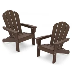 Tangkula 2PCS Kid's Adirondack Chair All-Weather HDPE Toddler Lawn Chair W/ Ergonomic Design -Beauty house GUEST da6bc530 6bd0 45e9 936c a5132bbb2a67