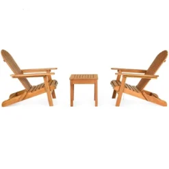 Tangkula Outdoor 3 Pieces Adirondack Chair Patio Furniture Set Eucalyptus Wood 10 Tangkula Outdoor 3 Pieces Adirondack Chair Patio Furniture Set Eucalyptus Wood -Beauty house GUEST da7daa22 6651 4943 aac2 8101e65722ee