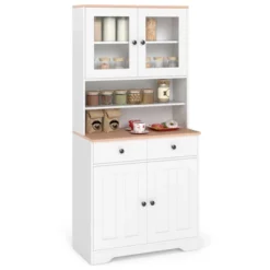 Tangkula Pantry Cabinet 67" Tall Kitchen Floor Cabinet W/ 2 Removable Shelves 2 Drawers 21 Tangkula Pantry Cabinet 67" Tall Kitchen Floor Cabinet W/ 2 Removable Shelves 2 Drawers -Beauty house GUEST db86b6d0 9c49 4693 9837 3fdbbddd941d