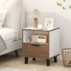 Tangkula 2PCS Nightstand Mid Century Modern Bedside Table W/ Drawer Open Storage Shelf -Beauty house GUEST df2b9c9d bc32 4fd1 83ac 48e7e2a7ff1f
