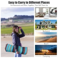 Tangkula Hammock Chair With Stand Portable Bag Cushion Pillow Heavy Duty Frame -Beauty house GUEST e000b0d3 1385 4610 9d62 e94177c879b8