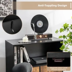 Tangkula 2-Door Kitchen Storage Bar Cabinet Buffet Sideboard W/ Wine Rack & Glass Holder -Beauty house GUEST e17a0aeb 6c03 4d1f 9995 3d2e559e8347