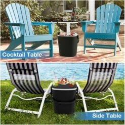 Tangkula Portable Cooler Table With Handle Cooler W/ Lift Top Lid & Bottle Opener 3-in-1 Outdoor Cocktail Drink Table Black/Blue -Beauty house GUEST e2b3b164 14ca 414d b401 fe423a5a7fd2