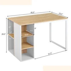 Tangkula Home Office Computer Desk Laptop Table Writing Workstation W/ 5 Cubbies -Beauty house GUEST e8ec1ebf 2d5d 4fa2 a51d 5e5b414a15a0