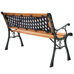 Tangkula Garden Metal Bench Porch Path Hardwood Chair For Patio Park Outdoor Deck 16 Tangkula Garden Metal Bench Porch Path Hardwood Chair For Patio Park Outdoor Deck -Beauty house GUEST e9545379 1a31 4d51 a4c7 abc08b629336