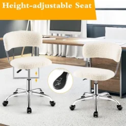 Tangkula Computer Desk Chair Adjustable Office Chair Swivel Vanity Chair -Beauty house GUEST ebdd010b 230f 4a98 a9c5 c3afd47fcb31