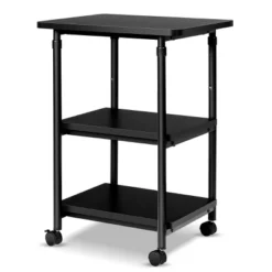 Tangkula 3-Tier Adjustable Rolling Under Desk Printer Cart With 3 Storage Shelves Printer Stand For Home Office -Beauty house GUEST f1546736 b6d5 4086 8942 13437c49acf0