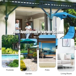 Tangkula Patio Hammock Chair Floating Hanging Chaise Lounge Chair W/ Canopy -Beauty house GUEST f3a833ee abcf 47c8 9bbe e5c69d046421