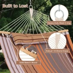 Tangkula Patio Hammock Foldable Portable Swing Chair Bed Detachable Pillow Blue & Green 18 Tangkula Patio Hammock Foldable Portable Swing Chair Bed Detachable Pillow Blue & Green -Beauty house GUEST f4c0ed20 ee44 404d a83e 43183993e7f0