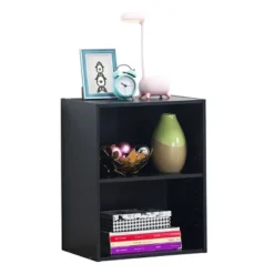 Tangkula 2-Tier Storage Night Stand Open Display Shelf MDF End Table -Beauty house GUEST f527424b c05d 4c79 b87b 1ee602e2fbc5