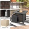 Tangkula 9PCS Furniture Set W/ 32" Fire Pit Table 50,000 BTU Square Propane Fire Pit Patio Black 1 Tangkula 9PCS Furniture Set W/ 32" Fire Pit Table 50,000 BTU Square Propane Fire Pit Patio Black -Beauty house GUEST f70988a5 2e6c 4354 adfc ec2448b86ca5 2