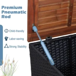 Tangkula 3PCS Patio Rattan Conversation Furniture Set Yard Outdoor W/ Black Cushions -Beauty house GUEST f73f60ec 23d2 4aea a1e4 e1ae0c263a4c