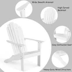 Tangkula 2PCS Wooden Classic Adirondack Chair Lounge Chair Outdoor Patio White 13 Tangkula 2PCS Wooden Classic Adirondack Chair Lounge Chair Outdoor Patio White -Beauty house GUEST f96bb1fb 437c 43d1 a7d3 50f0b47f0dbc