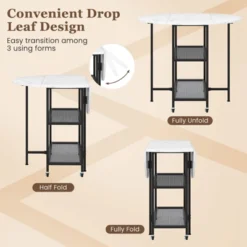 Tangkula Round Outdoor Dining Table For 4 People 36 Inch Acacia Wood Patio Table For Yard -Beauty house GUEST f9911de7 02c1 4a90 a16b e83e396b66e2