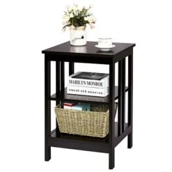 Tangkula 3-tier Side Table Nightstand Sofa End Table Storage Display Shelf -Beauty house GUEST f9a2c1bf a4c9 4fd9 a985 cb34c37877fa