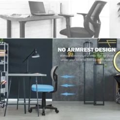 Tangkula Armless Mesh Office Chair Ergonomic Swivel Computer Desk Chair Height Adjustable Task Chair For Adults And Kids -Beauty house GUEST fa9ba015 0195 4f72 87a3 0bef3a852b1d