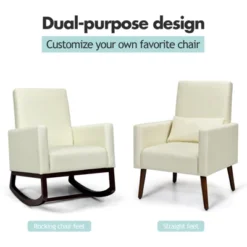 Tangkula 2-in-1 Upholstered Rocking Chair With Wood Leg & Pillow Relax Sofa Chair Light Grey/Beige/Dark Gray 19 Tangkula 2-in-1 Upholstered Rocking Chair With Wood Leg & Pillow Relax Sofa Chair Light Grey/Beige/Dark Gray -Beauty house GUEST fb3113fc 95e1 49e1 b4da d0d1b94e6231