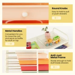 Tangkula Office Rolling Cart 12 Storage Drawer Studio Organizer Bins Scrapbook Paper Macaron -Beauty house GUEST fc29b2a0 cb03 4107 9d0a 9a4931ee4341