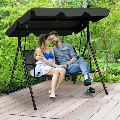 Tangkula Outdoor Porch Swing Canopy Patio Swing Chair 3 Person Canopy Hammock 3 Tangkula Outdoor Porch Swing Canopy Patio Swing Chair 3 Person Canopy Hammock