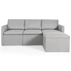 Tangkula Convertible L-shaped Sectional Sofa Couch Chaise W/ Ottoman Cushions -Beauty house GUEST fdffd04f 8738 41a1 9c09 10c627ca3307