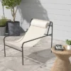 Tangkula Patio Sling Chair Modern Accent Chair W/ Removable Headrest & Sturdy Metal Frame -Beauty house GUEST ff2b3c2b e8e1 4eec 9190 1b449681c947