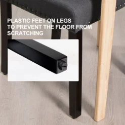 Tangkula 2-Piece Upholstered Linen Fabric Dining Chairs With High Backrest & Padded Seat 14 Tangkula 2-Piece Upholstered Linen Fabric Dining Chairs With High Backrest & Padded Seat -Beauty house GUEST ff634af2 17fe 451b 86a4 7859505a989e